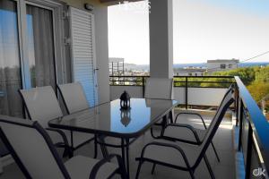 A balcony or terrace at Chania Lissosaparments
