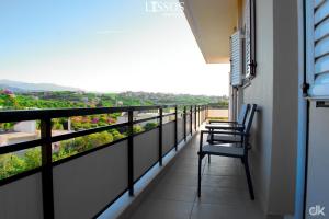 A balcony or terrace at Chania Lissosaparments