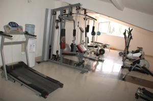 Fitness centrum a/nebo fitness zařízení v ubytování Villa Sparadise