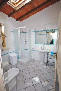 Koupelna v ubytování Villino Michela