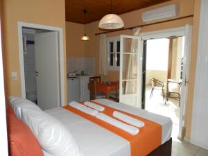 Кровать или кровати в номере Green Villa