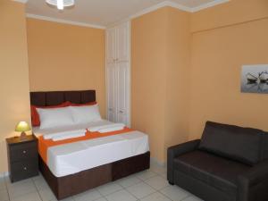 Кровать или кровати в номере Green Villa