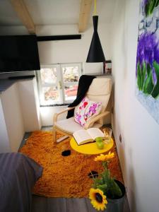 Posezení v ubytování cres art studio kuning apartment