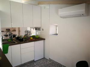 Kuchyň nebo kuchyňský kout v ubytování cres art studio kuning apartment + 19 fotografií