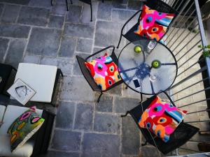 Posezení v ubytování cres art studio kuning apartment