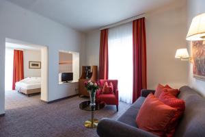 Voodi või voodid majutusasutuse GORITSCHNIGGs Hotel toas