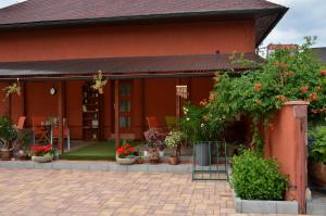 Ein Garten an der Unterkunft Penzion Aura