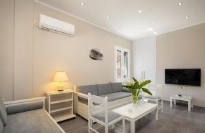 TV a/nebo společenská místnost v ubytování Demargia Villa C - Loft Apartment in Zakynthos Town