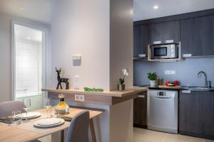 Kuchyň nebo kuchyňský kout v ubytování Citadines Arnulfpark Munich