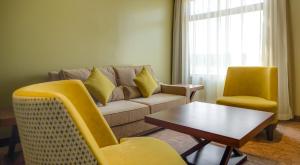 Ruang duduk di Tamarind Tree Hotel