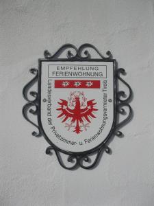 Certifikát, hodnocení, plakát nebo jiný dokument vystavený v ubytování Alpbachblick