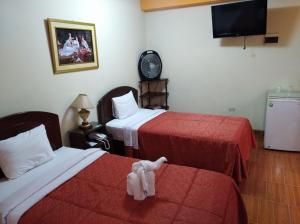 Postel nebo postele na pokoji v ubytování Hotel Suite Plaza