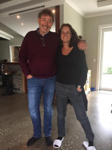 a man and a woman posing for a picture at Seatonwood Villas in Swannanoa