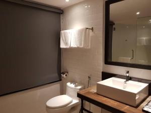 Koupelna v ubytování Hotel Kristal