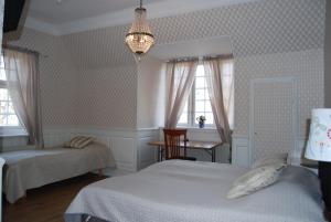 Katil atau katil-katil dalam bilik di Halmstad Hotell & Vandrarhem Kaptenshamn