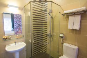 Koupelna v ubytování Ngoc Linh Luxury Hotel
