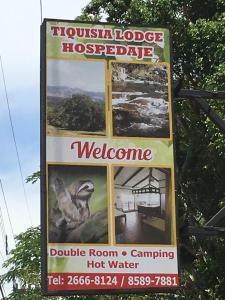 Certificato, attestato, insegna o altro documento esposto da Tiquisia Lodge