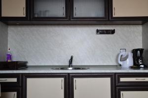 A kitchen or kitchenette at Ivanovi Apartments