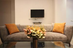 TV a/nebo společenská místnost v ubytování Super Luxury Apartments