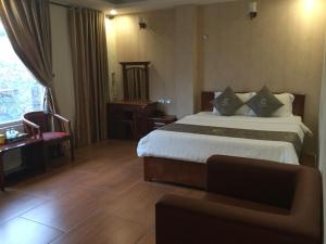 Кровать или кровати в номере Chio Hotel