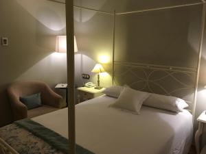 Postel nebo postele na pokoji v ubytování Hotel Villa Monter