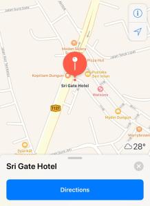 Sri Gate Hotel的证书、奖牌、标识或其他文件