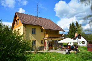 Zahrada ubytování Chalupa Václav Lipno