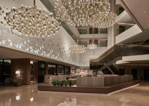 Vstupní hala nebo recepce v ubytování Mysk Al Mouj Hotel + 37 fotografií