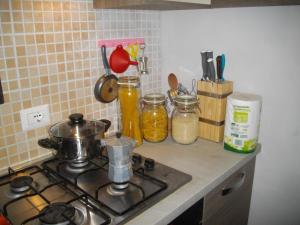 A kitchen or kitchenette at La Corte del Frate