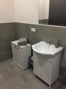 Koupelna v ubytování Apartmány Jarkova