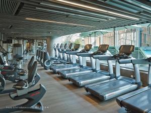 Fitness centrum a/nebo fitness zařízení v ubytování Royal Plaza Hotel