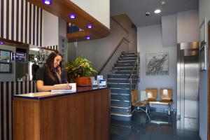 The lobby or reception area at Hotel La Polar