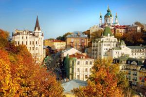 Pogled na grad 'Kijev' ili pogled na grad iz hostela