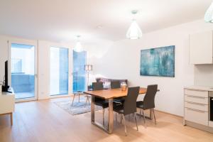 Część wypoczynkowa w obiekcie Vienna Residence | Spacious Serviced Apartment in Vienna directly at the U4