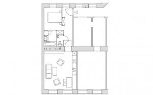 The floor plan of Vienna Residence | Modern, bright business apartment in Vienna city center, Alsergrund