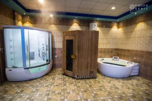 Koupelna v ubytování Hotel Berg Rappeg
