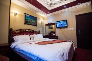 Postel nebo postele na pokoji v ubytování Hotel Berg Rappeg