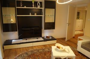 Posezení v ubytování Traumhafte Ferienwohnung mit Pool