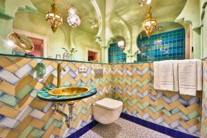 ห้องน้ำของ Bio-Hotel Villa Waldfrieden