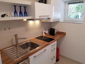 Kuchyň nebo kuchyňský kout v ubytování Business Apartment Ravensburg - sonnig, zentral & ruhig