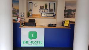 Vestibiulis arba registratūra apgyvendinimo įstaigoje EHE Hostel