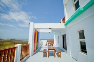 Balkón nebo terasa v ubytování Penghu Sun House