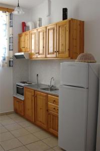 A kitchen or kitchenette at Villa Galanos