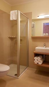 Koupelna v ubytování Hotel Godewind