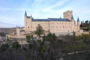 a large castle on top of a hill at Hotel Infanta Isabel by Recordis Hotels in Segovia