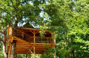 Balkón alebo terasa v ubytovaní Treehouse Resnice -Mrežnica