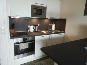 Kuchyň nebo kuchyňský kout v ubytování Ferienwohnung Marina Wendtorf