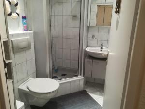 Koupelna v ubytování Ferienwohnung Marina Wendtorf