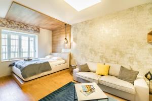 Posteľ alebo postele v izbe v ubytovaní BpR Pixies Design Home
