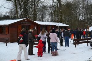Asiakkaita majoituspaikassa Gîte La Gernelle